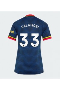 Arsenal Riccardo Calafiori #33 Jalkapallovaatteet Naisten Vieraspaita 2026-27 Lyhythihainen